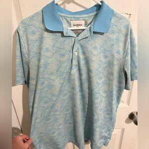 Good Fellow Blue Polo Size L